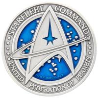 Samoa - 5 Dollar Star Trek(TM) Starfleet Command Coin - 1 Oz Silber