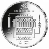 Deutschland - 20 EURO 400 Jahre Rechenmaschine von Wilhelm Schickard 2023 - Silber Spiegelglanz