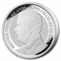 British Virgin Islands 1 Dollar Pegasus 2023 1 Oz Silber Rckseite
