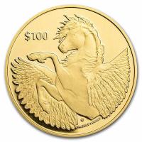 British Virgin Islands 100 Dollar Pegasus 2023 1 Oz Gold