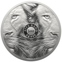 Sdafrika 5 Rand Big Five II Lwe 2022 5 Oz Silber Rckseite