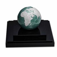 Barbados - 5 Dollar Blue Marble: Frozen Earth 2023 - 3 Oz Silber Color
