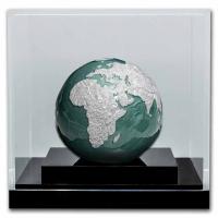 Barbados - 5 Dollar Blue Marble: Frozen Earth 2023 - 3 Oz Silber Color