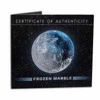 Barbados - 5 Dollar Blue Marble: Frozen Earth 2023 - 3 Oz Silber Color