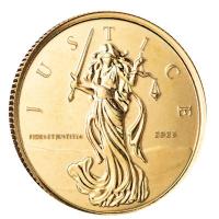 Gibraltar - 5 GBP Lady Justice 2023 - 1/10 Oz Gold 