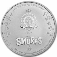 Niue - 2 NZD  Die Schlmpfe (Smurfs)(TM) 65. Jubilum  2023 - 1 Oz Silber BU