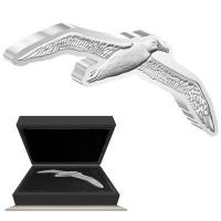 Niue 5 NZD Great Birds Wanderalbatros (1.) 2023 2 Oz Silber Antik Finish High Relief