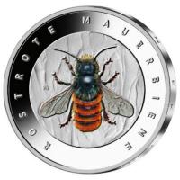 Deutschland - 5 EUR Wunderwelt Insekten (4.) Mauerbiene 2023 - Spiegelglanz
