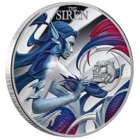Niue - 5 NZD Mythical Creatures: Die Sirene (2.) 2023 - 2 Oz Silber PP High Relief