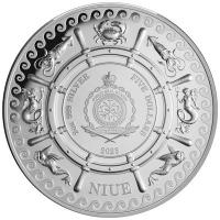 Niue - 5 NZD Mythical Creatures: Die Sirene (2.) 2023 - 2 Oz Silber PP High Relief