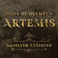 Tuvalu - 5 TVD Gods of Olympus: Artemis 2023 - 5 Oz Silber AntikFinish (nur 50 Stck!!!)