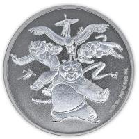 Samoa 2 Dollar 15 Jahre Kung Fu Panda 2023 1 Oz Silber Rckseite
