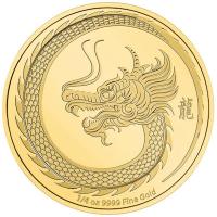 Niue - 25 NZD Lunar Jahr des Drachen 2024 - 1/4 Oz Gold