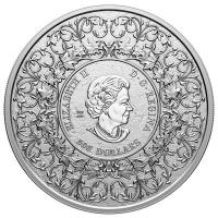Kanada 500 CAD Maple Leaf 35 Jahre 2023 5 KG Silber PP  Rckseite