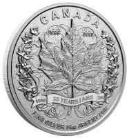 Kanada - 500 CAD Maple Leaf 35 Jahre 2023 - 5 KG Silber PP 