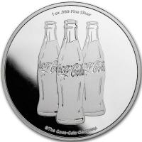 USA Coca Cola(R)  1 Oz Silber Reverse Proof