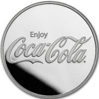 USA Coca Cola(R)  1 Oz Silber Reverse Proof Rckseite