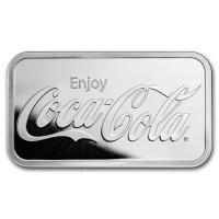 USA - Coca Cola(R)  - 5 Oz Silberbarren Reverse Proof