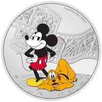 Niue 10 NZD Disney(TM) Mickey(TM) u. Pluto(TM) 2023 3 Oz Silber PP Color