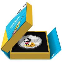 Niue - 10 NZD Disney(TM) Mickey(TM) u. Pluto(TM) 2023 - 3 Oz Silber PP Color
