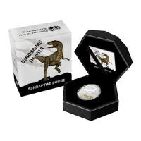 Samoa - 2 Dollar  Dinosaurs in Asia - Sinraptor Dongi 2023 - 1 Oz Silber PP