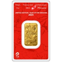 Goldbarren Lunar Jahr des Drachen 2024 10g Gold