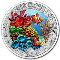 Österreich 3 Euro Meereswelten (5.) Steinkoralle 2023 Münze
