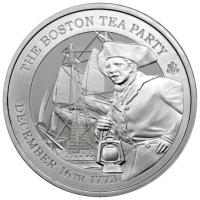 St. Helena 1 Pfund 250. Jahrestag der Boston Tea Party 2023 1 Oz Silber