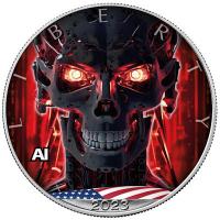 USA - 1 USD Silver Eagle Knstliche Intelligenz (3.) Terminator - 1 Oz Silber Color