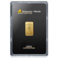 Heimerle + Meule Goldbarren geprgt 5g Gold