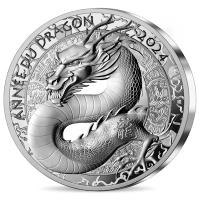 Frankreich - 20 EURO Lunar Jahr des Drachen 2024 - 1 Oz Silber PP
