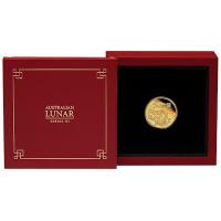 Australien - 15 AUD Lunar III Drache 2024 - 1/10 Oz Gold PP