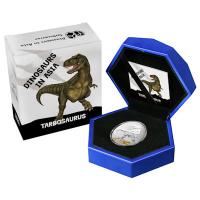 Samoa - 2 Dollar  Dinosaurs in Asia - Tarbosaurus 2022 - 1 Oz Silber PP