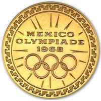 Goldmedaille Mexiko Olympiade 1968 29,6g Gold im www