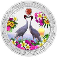 Niue - 2 NZD Love is Precious Saruskraniche 2024 - 1 Oz Silber PP