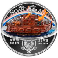 Niue - 5 NZD Noahs Ark/Noahs Arche 2023 - 2 Oz Silber 3D
