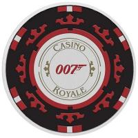 Tuvalu 1 TVD James Bond 007(TM) Casino Royal Chip 2023 1 Oz Silber Color 