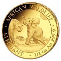 Somalia - 500 Shillings Elefant 2024 - 1/2 Oz Gold