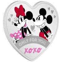 Niue 2 NZD Disney(TM) Love Mickey(TM) und Minnie(TM) Only for you 2024 1 Oz Silber PP Color