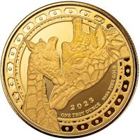 quatorialguinea 3000 CFA Giraffe 2023 1 Oz Gold (Nur 100 !!! RAR)