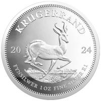 Südafrika - Krügerrand 2024 - 1 Oz Silber Polierte Platte