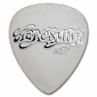 Niue - 1 NZD Aerosmith 50th Anniversary Playable Guitar Pick 2023 - Silber BU