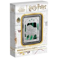 Niue - 2 NZD Harry Potter(TM) Magische Kreaturen: Fluffy(TM) (4.) 1 Oz Silber PP Color