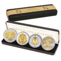 Niue - 4x2 NZD Truth Collection 2023 - 4x1 Oz Silber Gilded