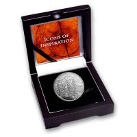 Niue - 2 NZD Icons of Inspiration: Johannes Gutenberg 2024 - 1 Oz Silber PP (nur 100 Stck!!!)