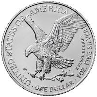 USA 1 USD Silver Eagle Erfindungen (8.) Farbfernseher 1 Oz Silber Color Rckseite
