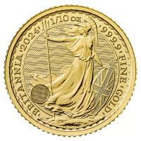 Großbritannien 10 GBP Britannia 2024 1/10 Oz Gold