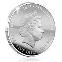Solomon Islands 5 Dollar 100 Jahre Disney(TM) Toy Story 2023 1 Oz Silber PP Color Rckseite