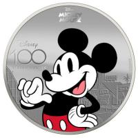 Solomon Islands - 5 Dollar 100 Jahre Disney(TM) Mickey Mouse 2023 - 1 Oz Silber PP Color