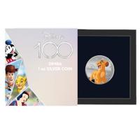 Solomon Islands - 5 Dollar 100 Jahre Disney(TM) Der Knig der Lwen 2023 - 1 Oz Silber PP Color